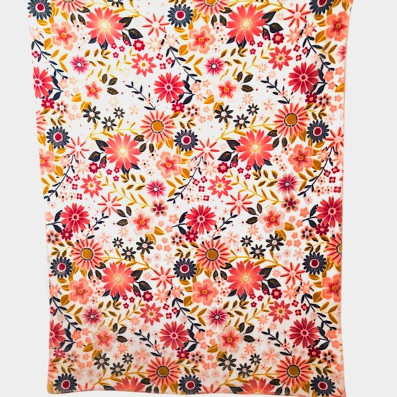 Tahari Floral Flowers Lovey Security Blanket 31" X 39" - Picture 2 of 5